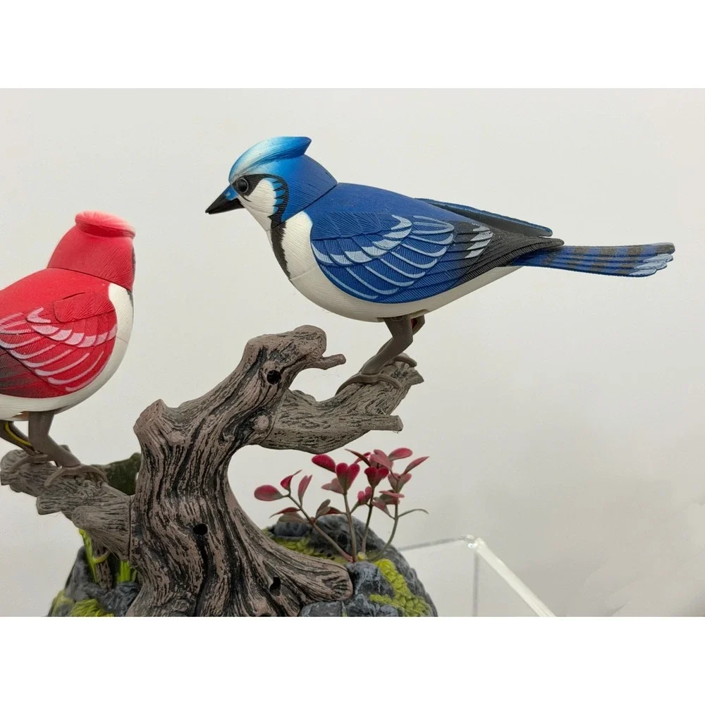 Blue Jays Animated Singing Chirping Realistic Sounds & Movements Figurine